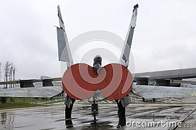 Soviet fighter interceptor Foxbat Stock Photo