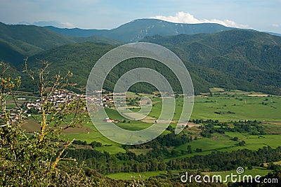 View of Spanish Pyrenees Stock Photo