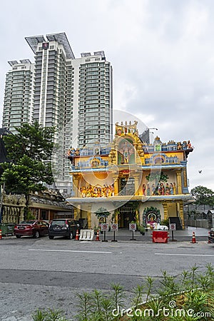 Sree Veera Hanuman Temple in Kuala Lumpur Editorial Stock Photo