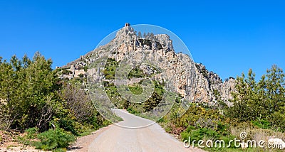 View of St. Hilarion castle near Kyrenia 18 Stock Photo