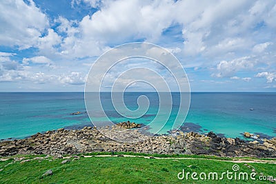 View of St Ives bay Editorial Stock Photo