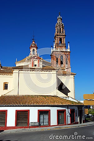 St Peters church, Carmona, Spain. Editorial Stock Photo