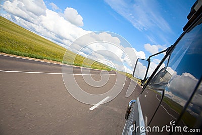 View of the steppe Stock Photo