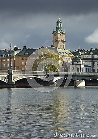 View of Stockholm town. Sweden Stock Photo