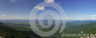 View From Stony Man Lookout, Shenandoah National Park Stock Photo