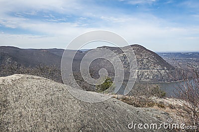 Storm King Mountain and the Hudson River Stock Photo