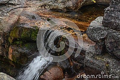 A Stream in Grafton Notch State Park Stock Photo
