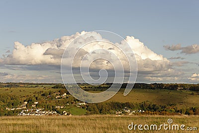 View to Stroud, Gloucestershire, England. cotswolds Stock Photo