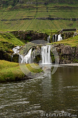 Landscapes of Iceland - Kirkjufellsfoss, Snaefellsness Peninsula Stock Photo