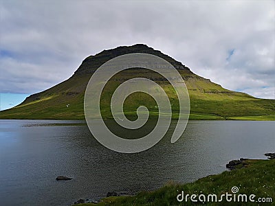 Landscapes of Iceland - Kirkjufell, Snaefellsness Peninsula Stock Photo