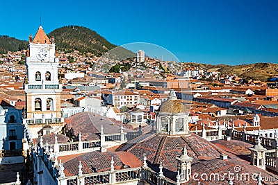 View of Sucre, Bolivia Stock Photo