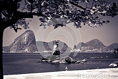 View of the sugarloaf in Rio de Janeiro Stock Photo
