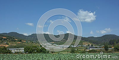 View of the surroundings of the city of Dalat Stock Photo