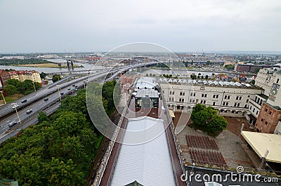 View of the Szczecin in Poland Editorial Stock Photo