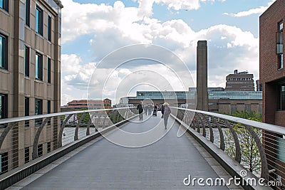 A view of the Tate Modern far away. Editorial Stock Photo