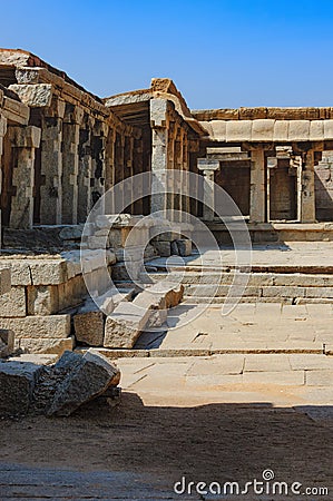 View of the temple of Bala Krishna in Hampi, India Stock Photo