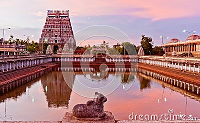 Tamil Nadu Chidambaram Temple Stock Photo