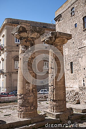 View of the Temple of Poseidon Editorial Stock Photo