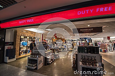 View of the Terminal 1 at Frankfurt INTL Airport (FRA Editorial Stock Photo