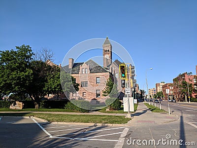 6th Street, Downtown Sioux Falls Stock Photo