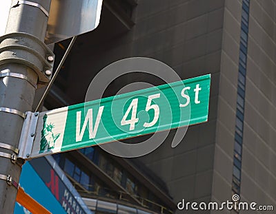 View of 45th Street Stock Photo
