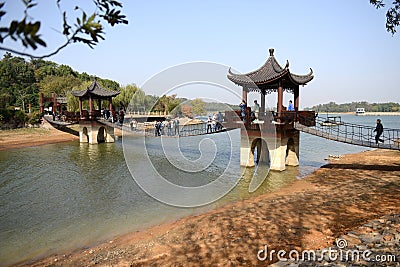 View of Tianmu Lake Editorial Stock Photo