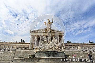 View of to Belvedere Unteres Castle Editorial Stock Photo