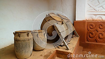 View to Besease Traditional Asante Shrine at,Ejisu, Kumasi, Ghana Stock Photo