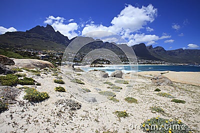 View to the Camps Bay, South Africa Stock Photo