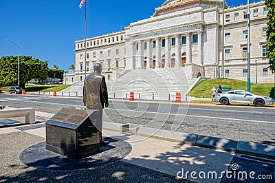 View to Capitolio de Puerto Rico in San Juan Editorial Stock Photo