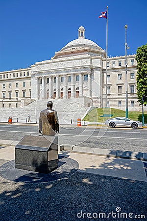 View to Capitolio de Puerto Rico in San Juan Editorial Stock Photo