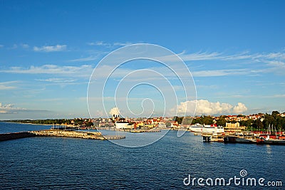 View to city visby in gotland Editorial Stock Photo