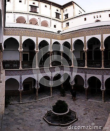 View to Dar Mustapha Pacha Palace, Casbah of Algiers, Algeria Stock Photo