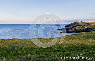 View to Galley Head Lighthouse Stock Photo