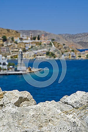 View to Gialos Stock Photo