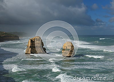 Haystacks Close To Gibson Beach At Great Ocean Road Victoria Australia Stock Photo