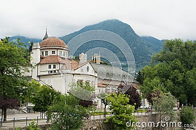 City of Merano in Italy, South Tyrol Editorial Stock Photo