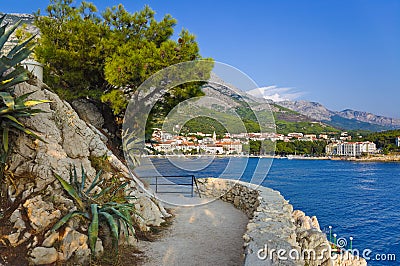 View to Makarska, Croatia Stock Photo