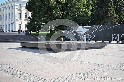 The monument of the lost soldiers Editorial Stock Photo