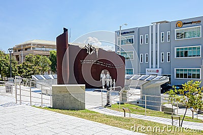 View to monument in San Juan streets Editorial Stock Photo