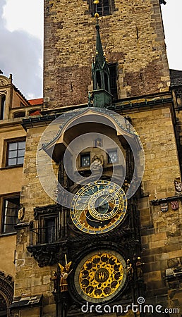 View to Orloy Clock, Prague, Czech Republic Stock Photo