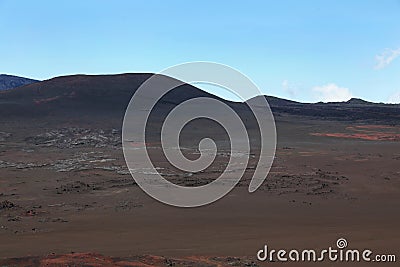 View to the Plaine des Sables in Reunion sland in the Indian ocean Stock Photo