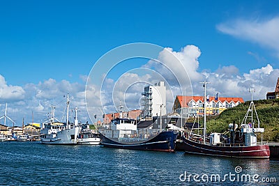 View to the port of Hirtshals in Denmark Editorial Stock Photo