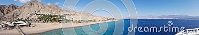 View to the seaside Eilat panorama Stock Photo