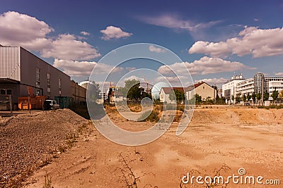 View to an unused area Stock Photo