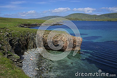 View to West Burra Stock Photo