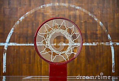 View basketball hoop Stock Photo