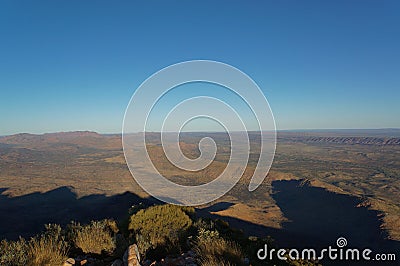 view from the the top of Mount Sonder just outside of Alice Springs, West MacDonnel National Park, Australia Stock Photo