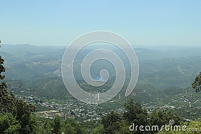 A view from the top of mountain Stock Photo