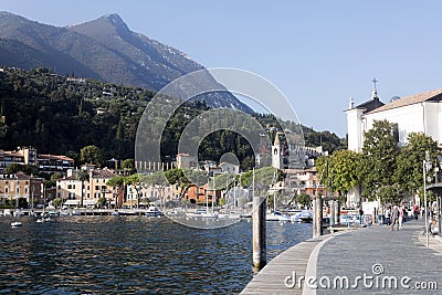 View of Toscolano Maderno, Lago di Garda Italy Editorial Stock Photo